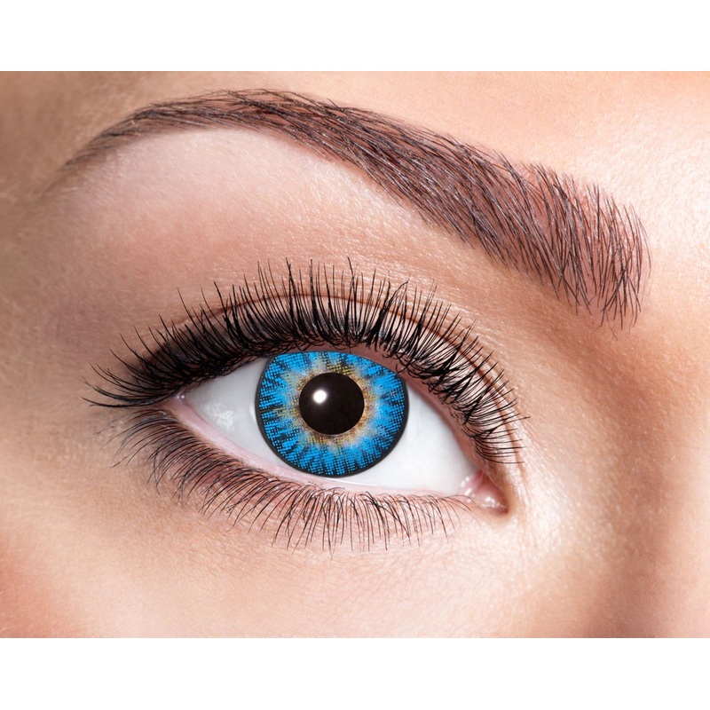 Blue Storm contact lens