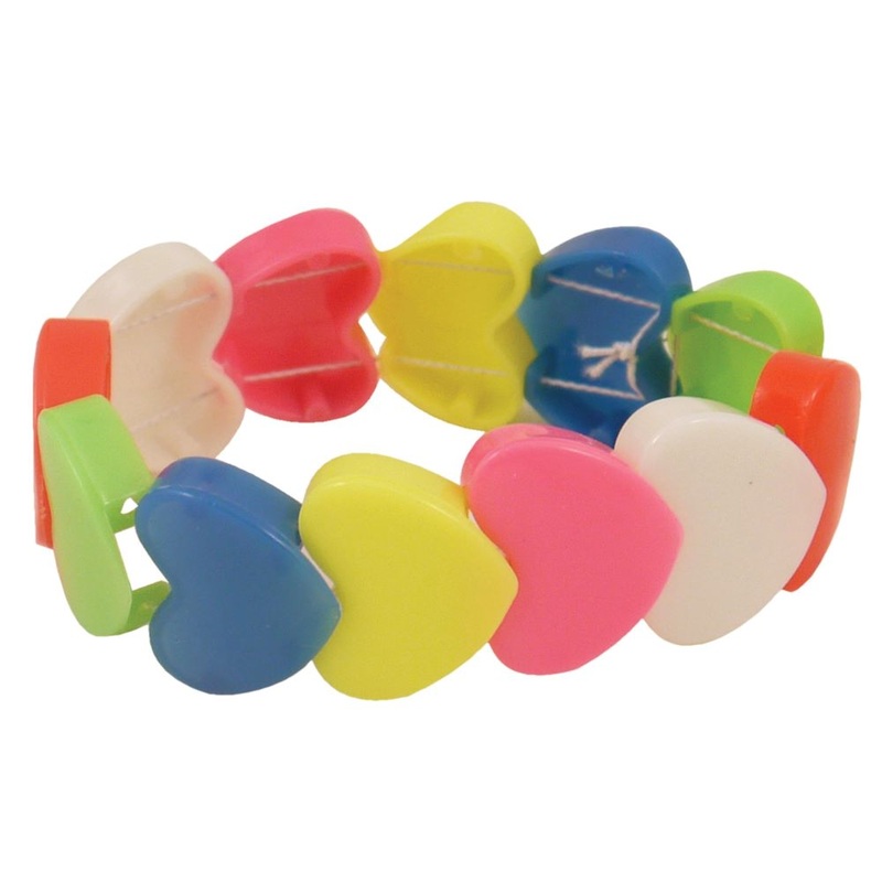 Colorful heart bracelet