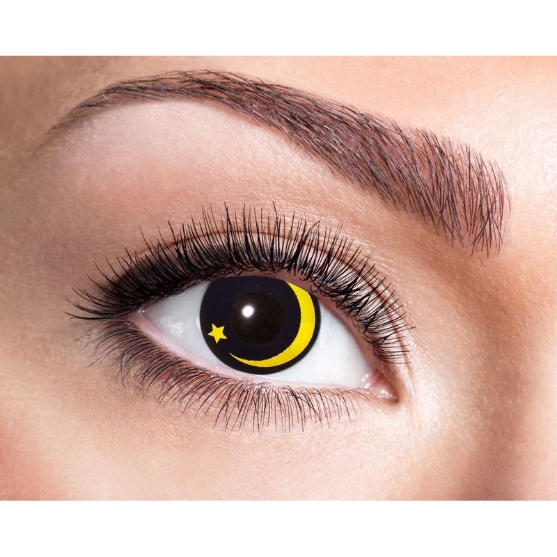 Crescent contact lenses