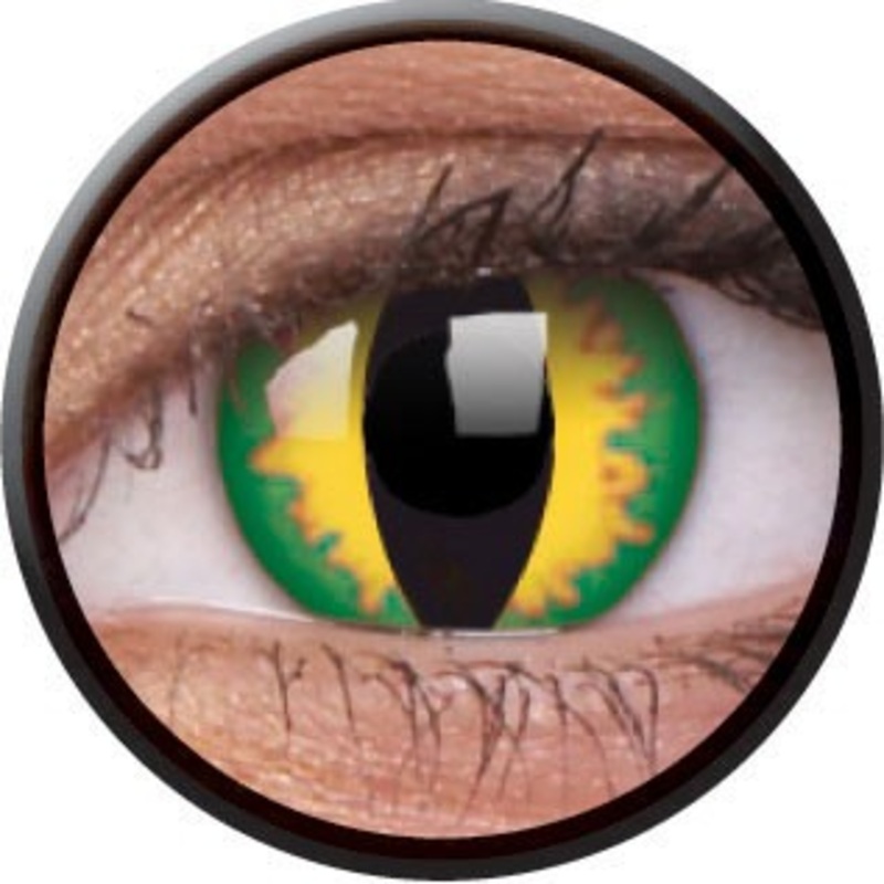 Dragon contact lenses emerald green
