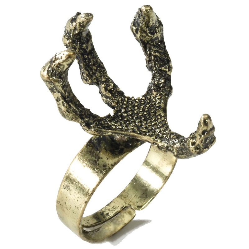 Golden Dragon Claw Fantasy Ring