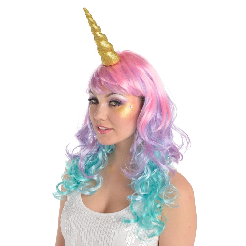 Golden glitter unicorn headband