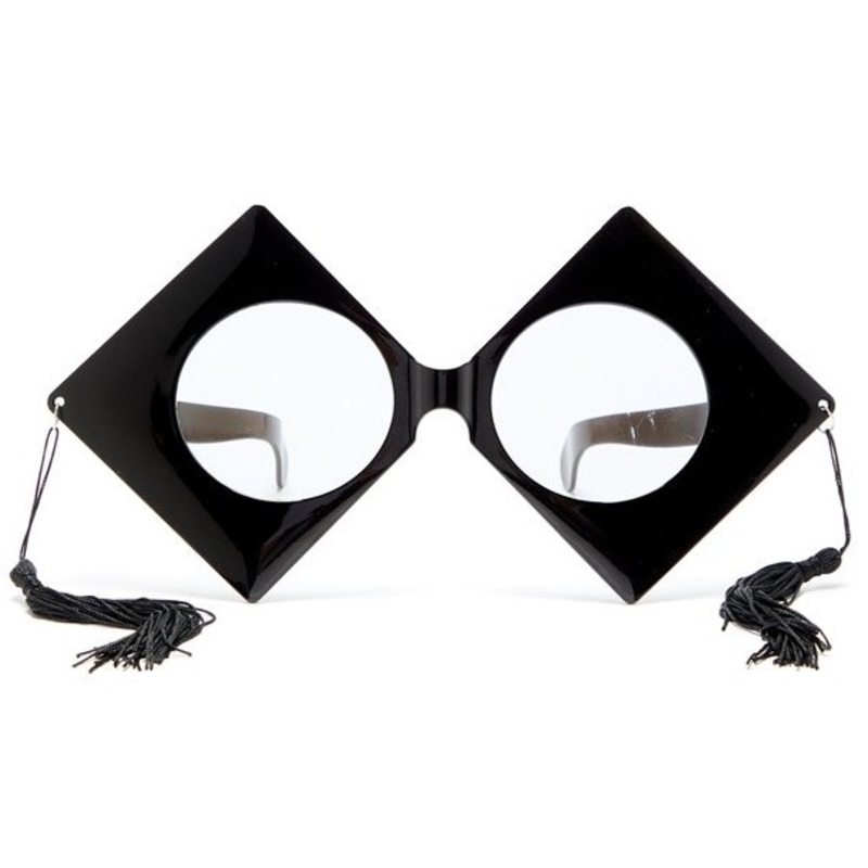 Graduate caps party glasses 28cm
