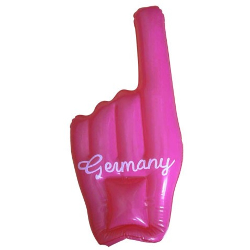 Inflatable chick fan hand Germany