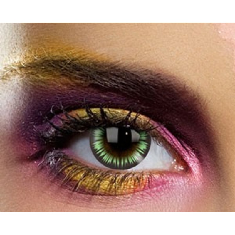 Manga green costume contact lens