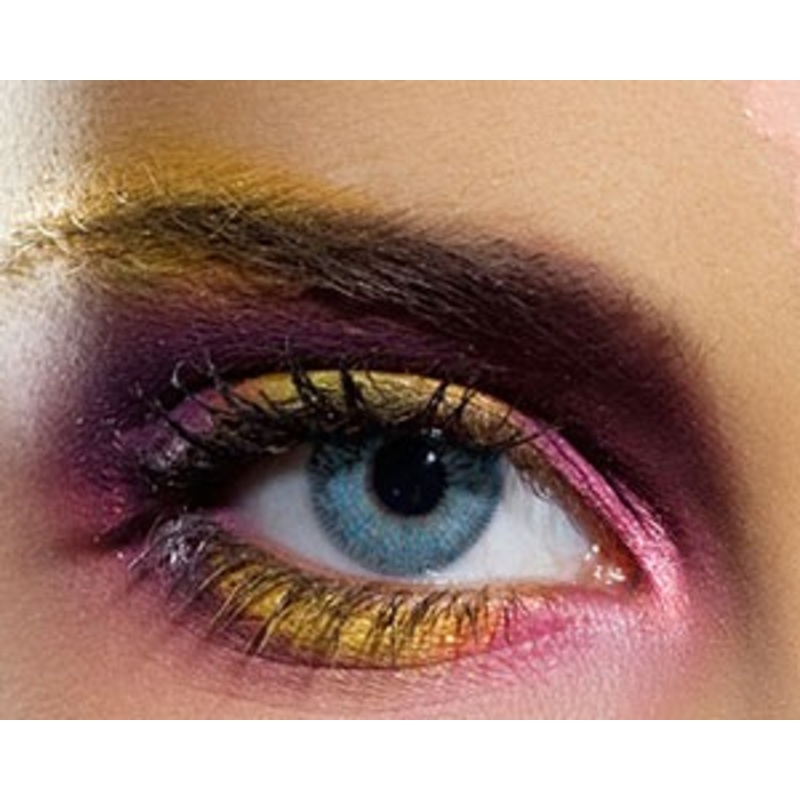 Marine blue contact lenses