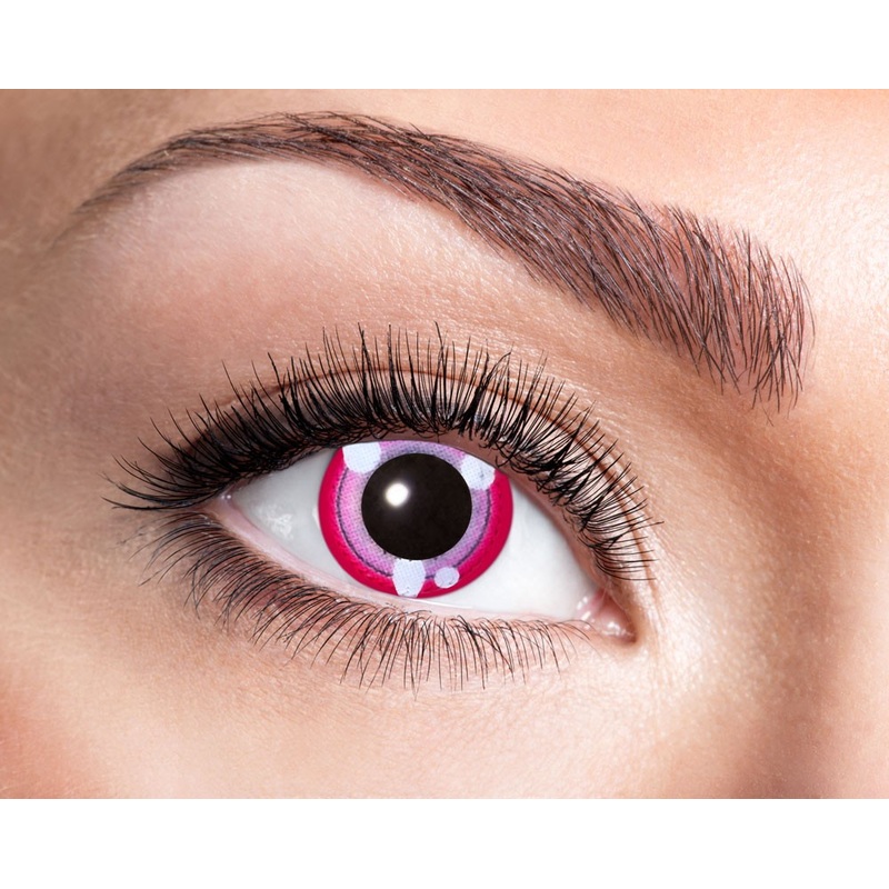 Pink Manga contact lens