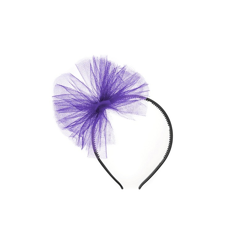 Purple tulle headband Violetta