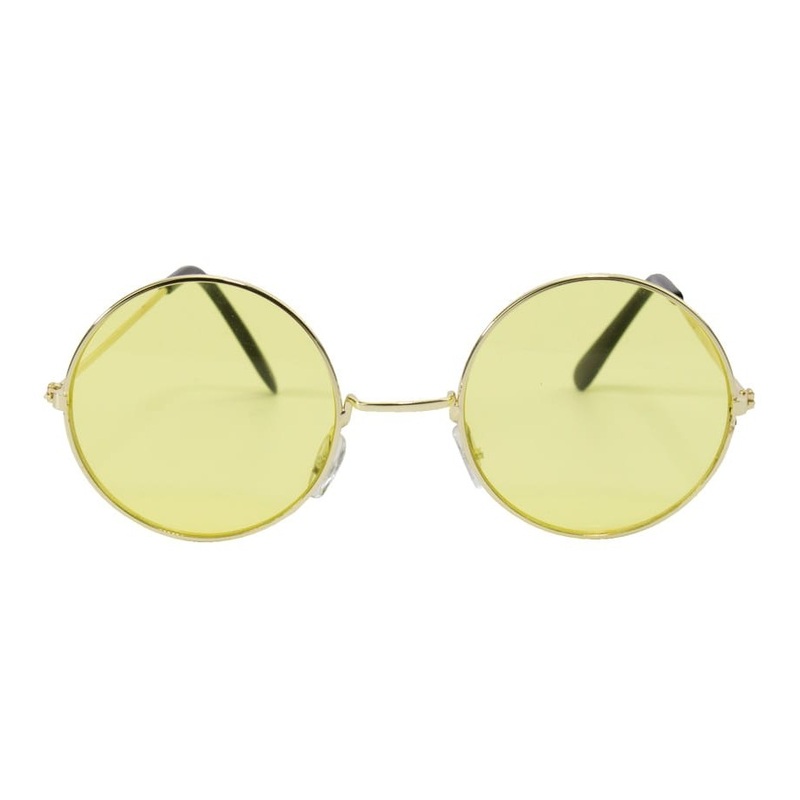 Retro hippie glasses yellow