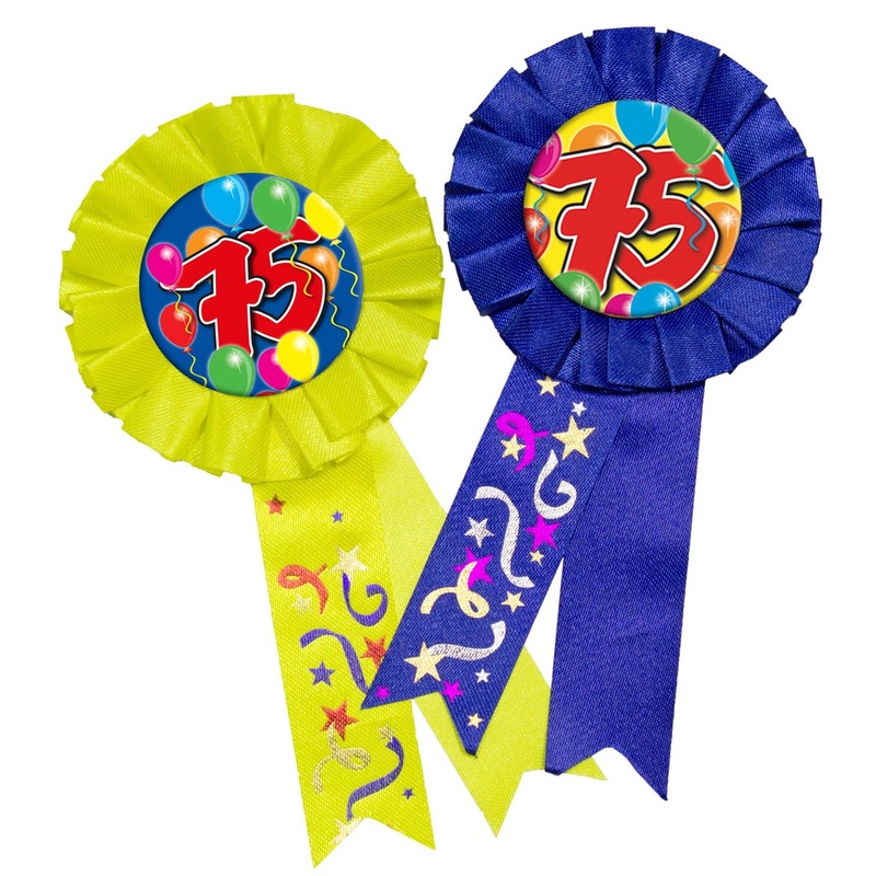 Spectacular 75th Birthday Button