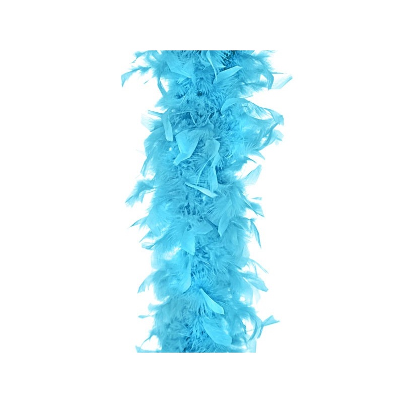 Turquoise feather boa Lina 180cm