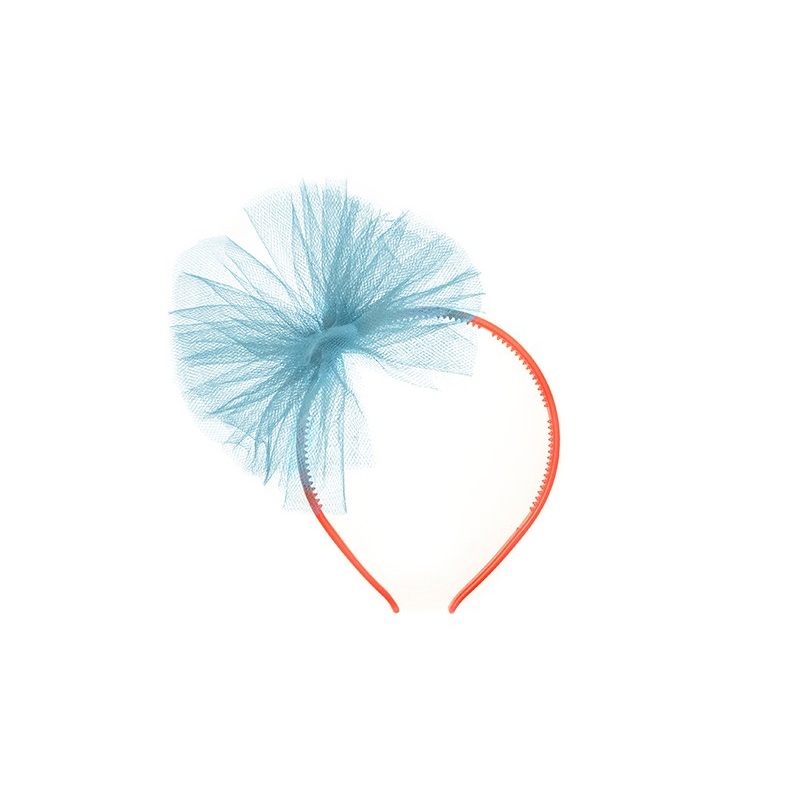 Turquoise tulle headband Leonie