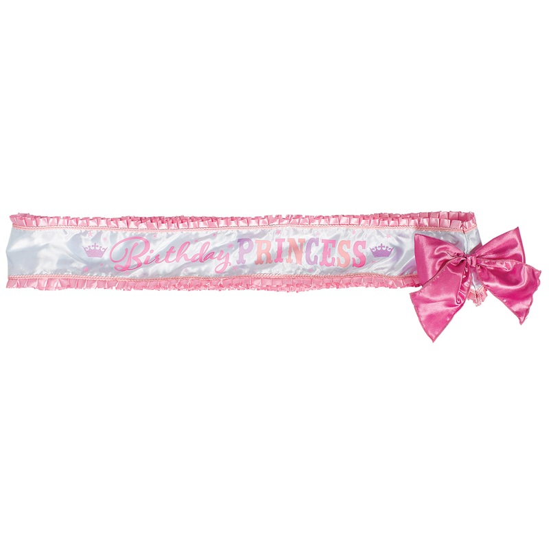 Birthday Princess sash in pink