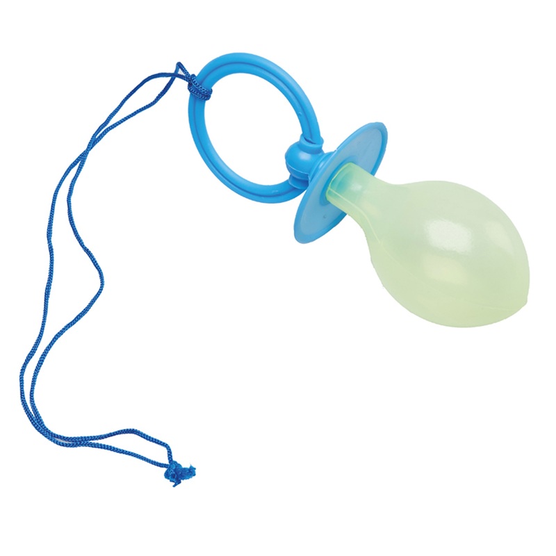 Blue giant baby pacifier