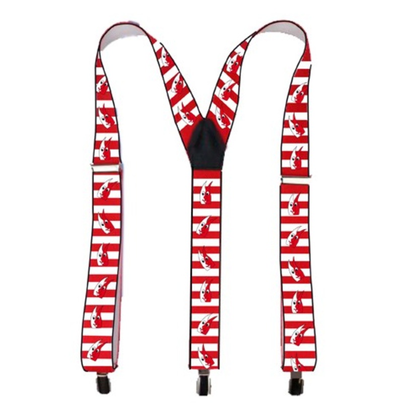Braces Cologne red and white