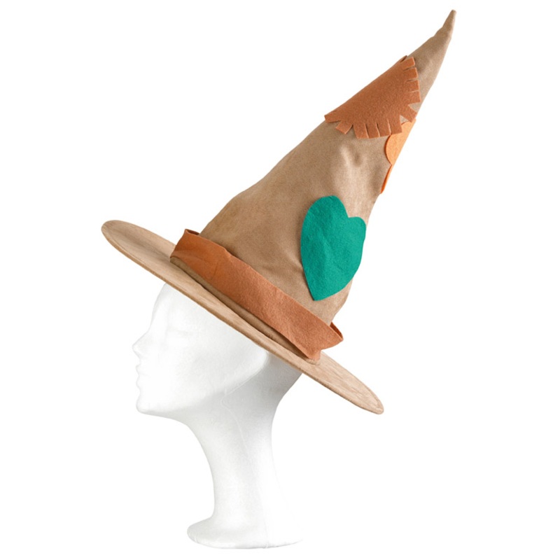 Brown witch pointed hat