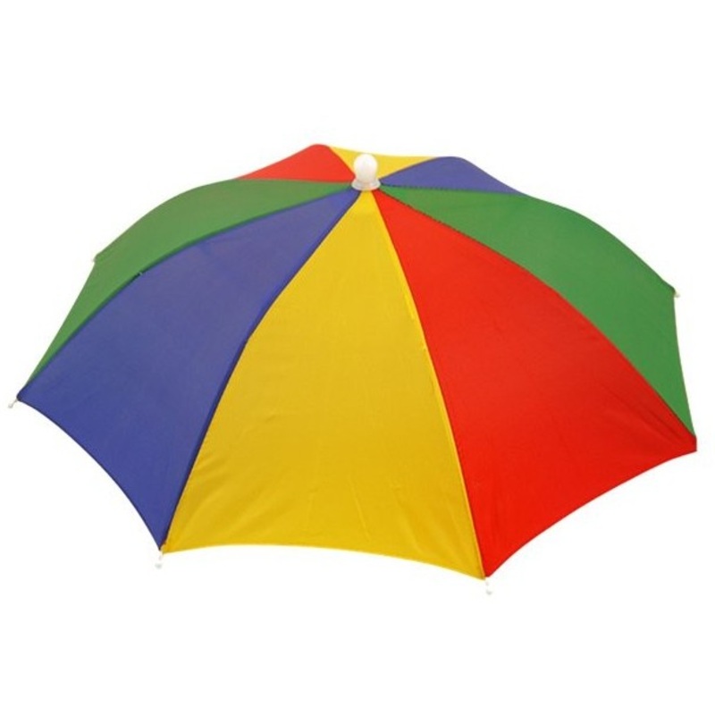 Colorful umbrella hat