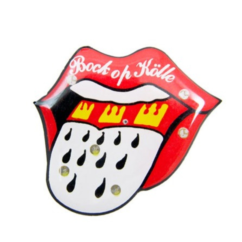 Flashing Cologne tongue pin