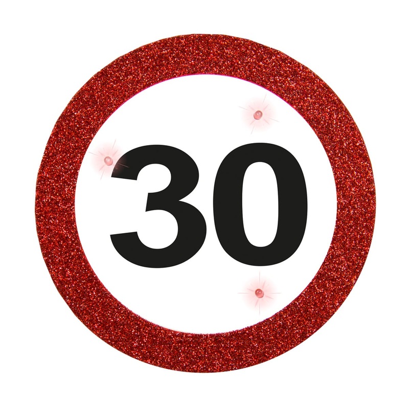 LED traffic sign 30 button