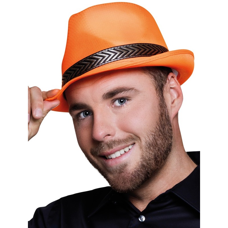 Orange disco hat