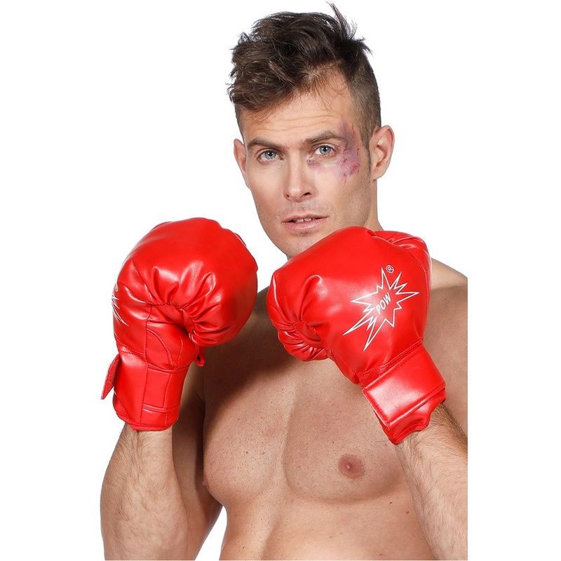Red iron fist boxing gloves