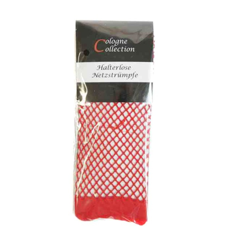 Sexy red hold-up fishnet stockings Classic