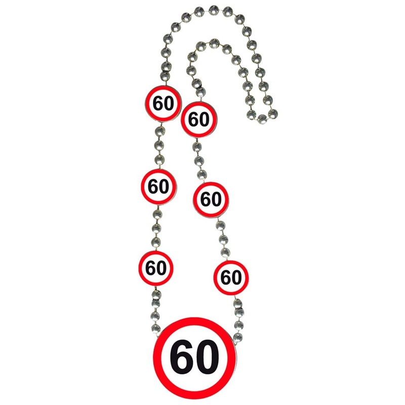 Traffic sign 60 necklace