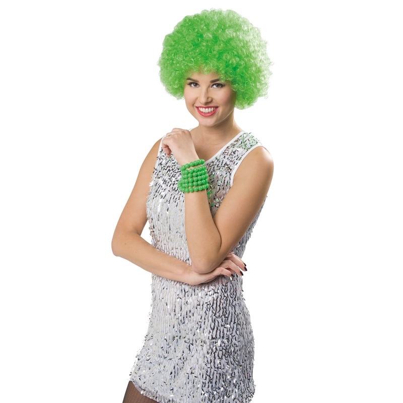 Afro wig Kermit green