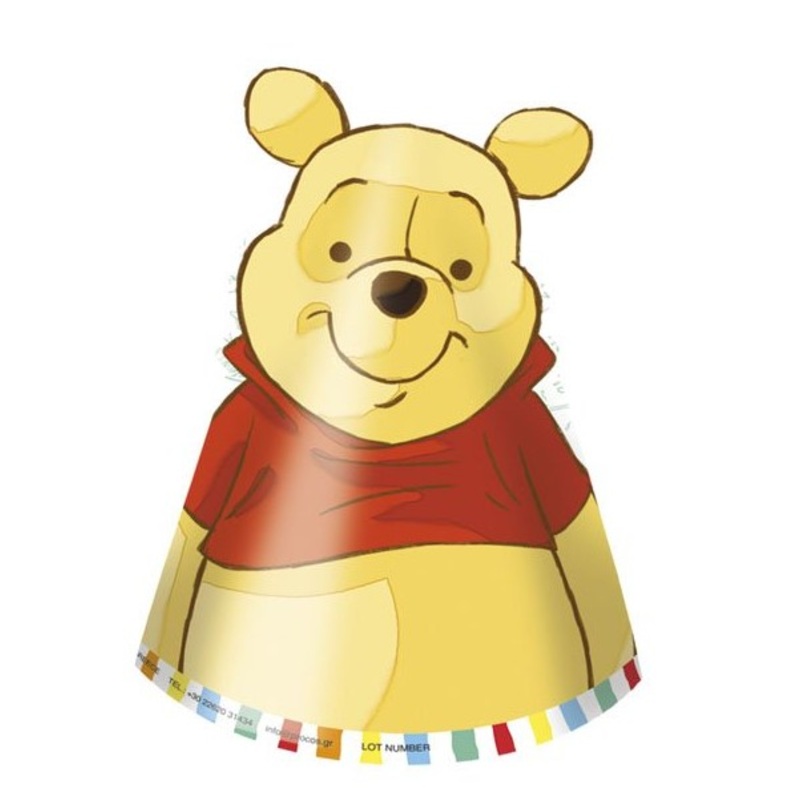 Winnie the Pooh hats 6 pcs