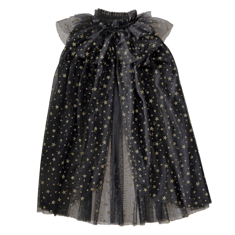 Star magic cape for girls black