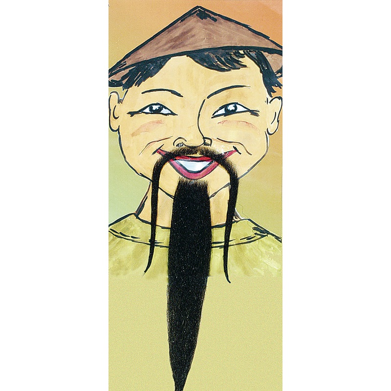 Traditional chinese style beard made from human hair