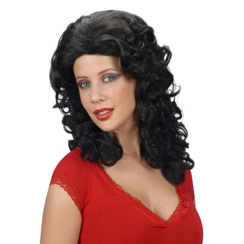 Spotted drama curls wig