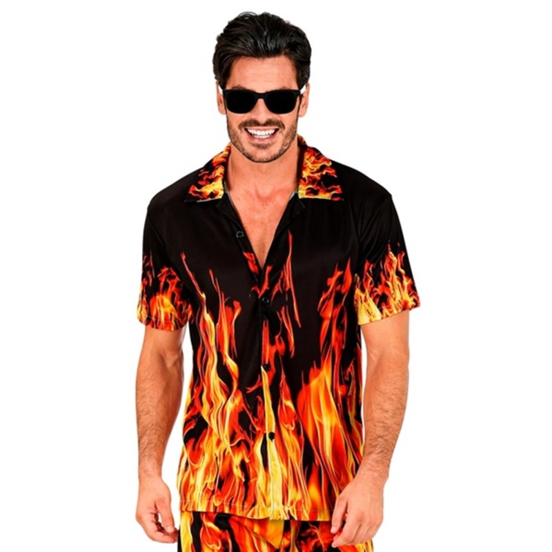 Summer Party Fire Shirt for Men