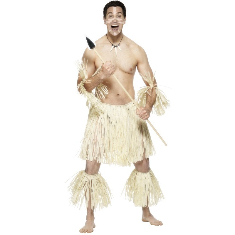 Tribal warrior of the Zulu men's costume
