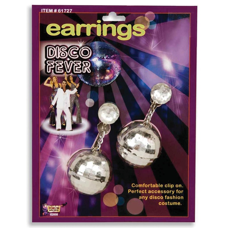 70s disco ball earrings