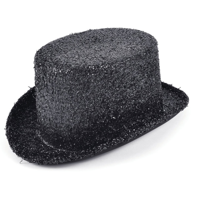 Black glitter cylinder