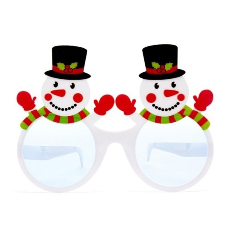 Snowman duo party glasses