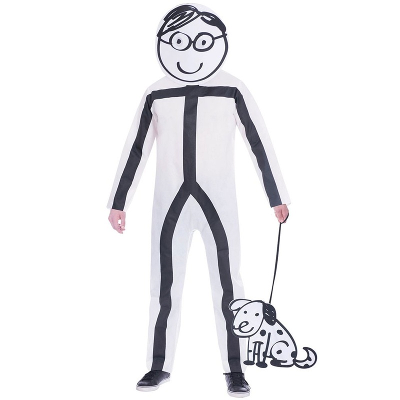 Stick figure boy costume