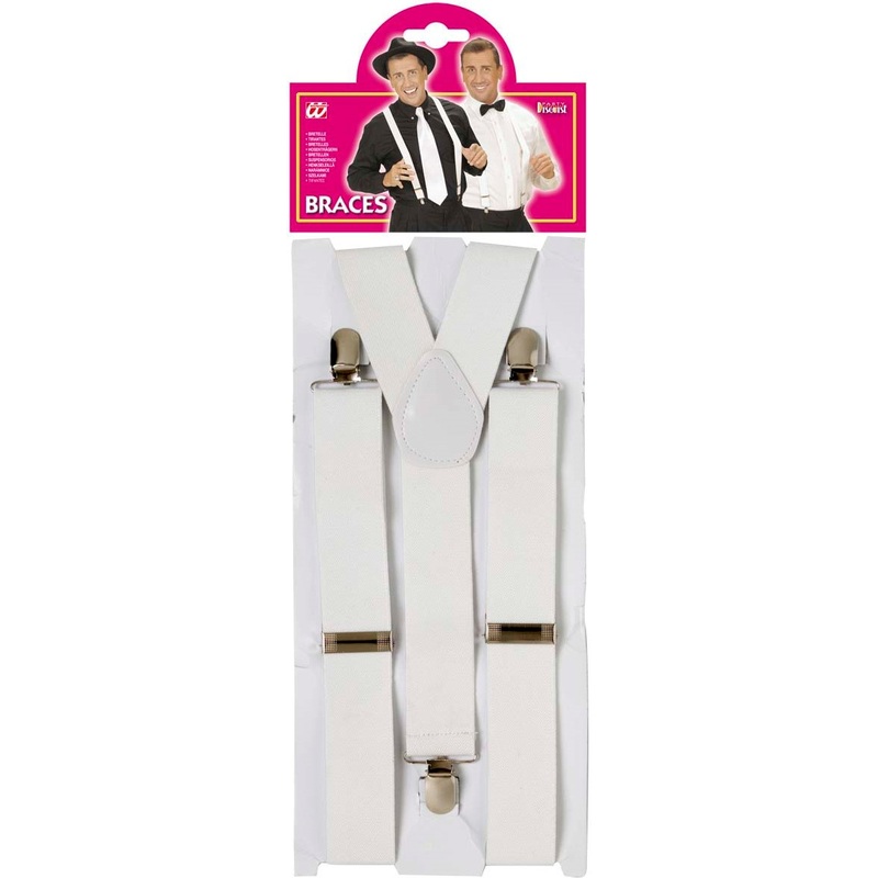 Suspenders in white