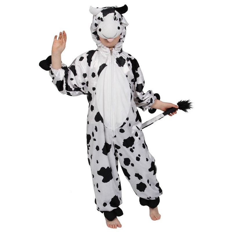 Spotted cow kids overall