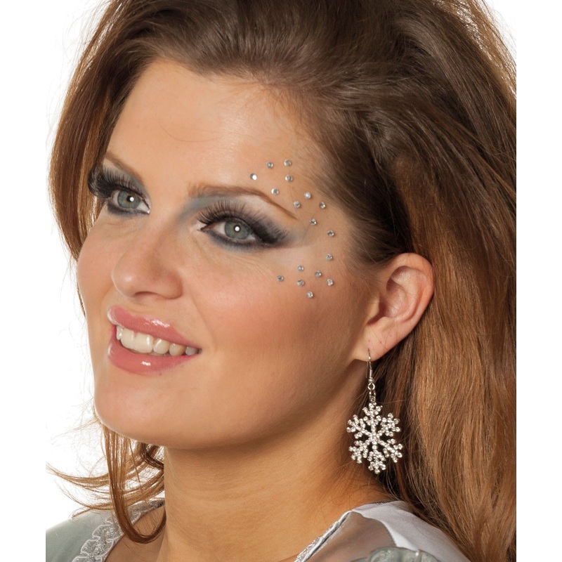 Snowflake glitter earrings