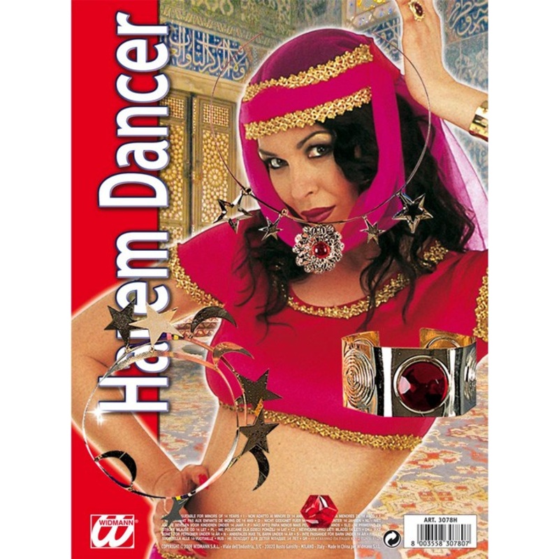 4-piece harem dancer jewelry set