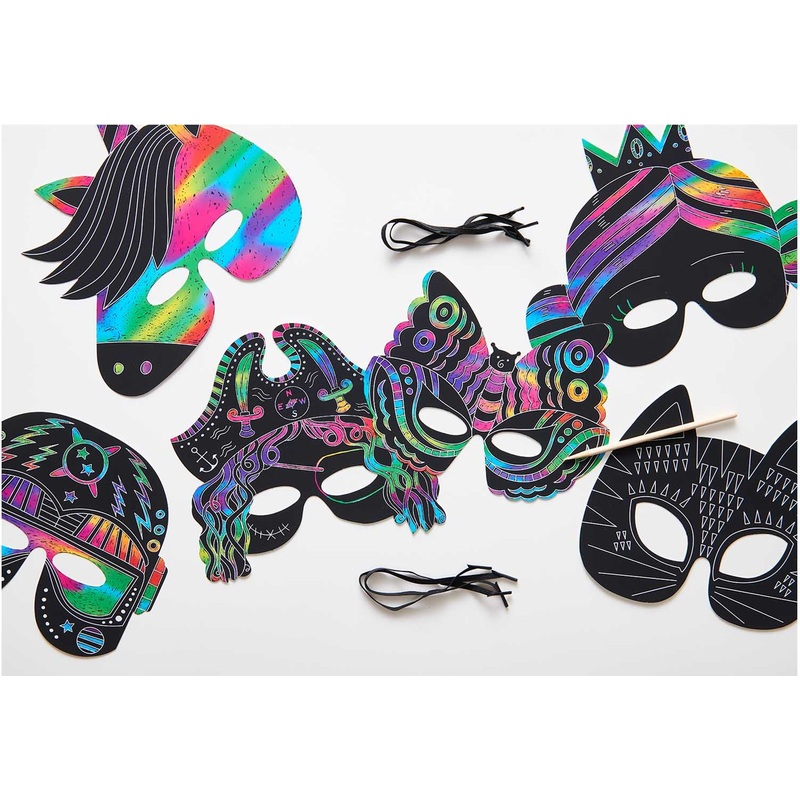 6 FSC scratch paper masks