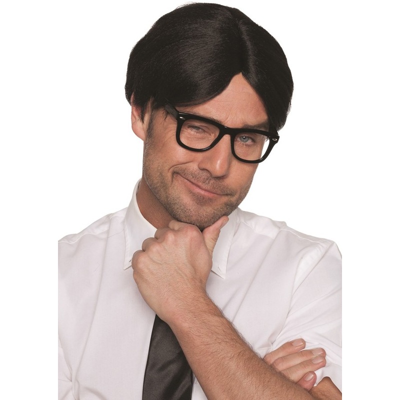 Black nerd wig