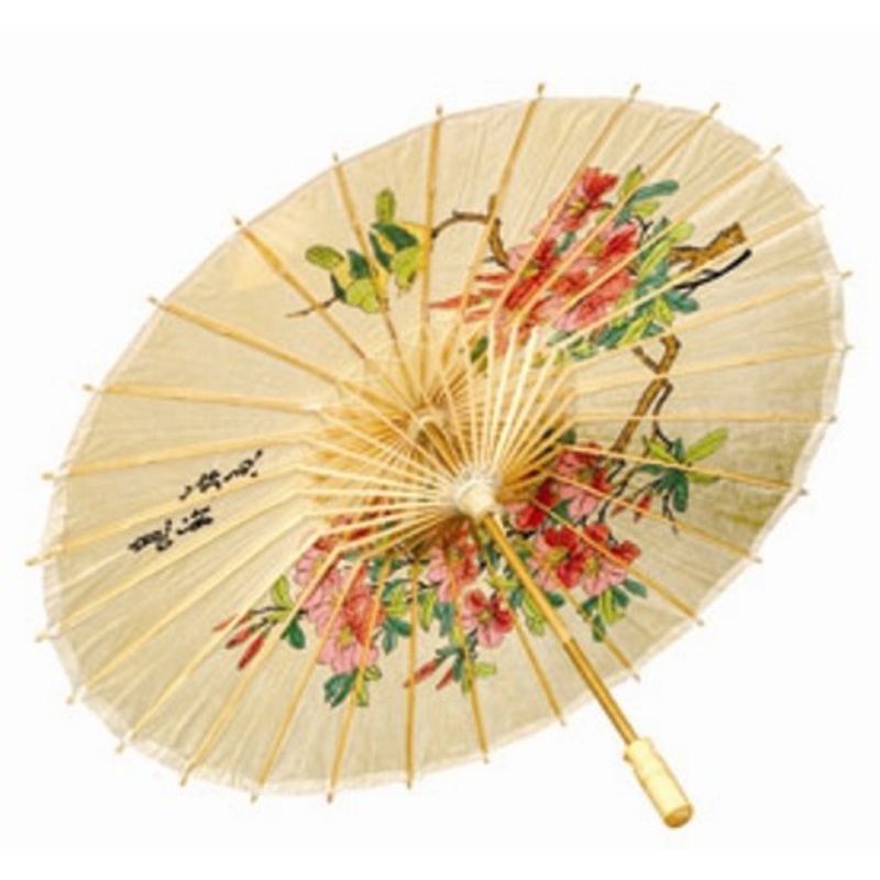 Traditional Asian bamboo umbrella