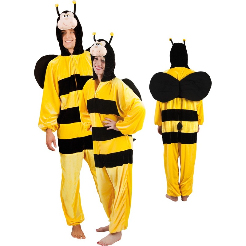 Unisex plush bee costume M-L