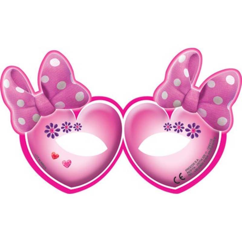 6 Minnie Mouse jewel world masks