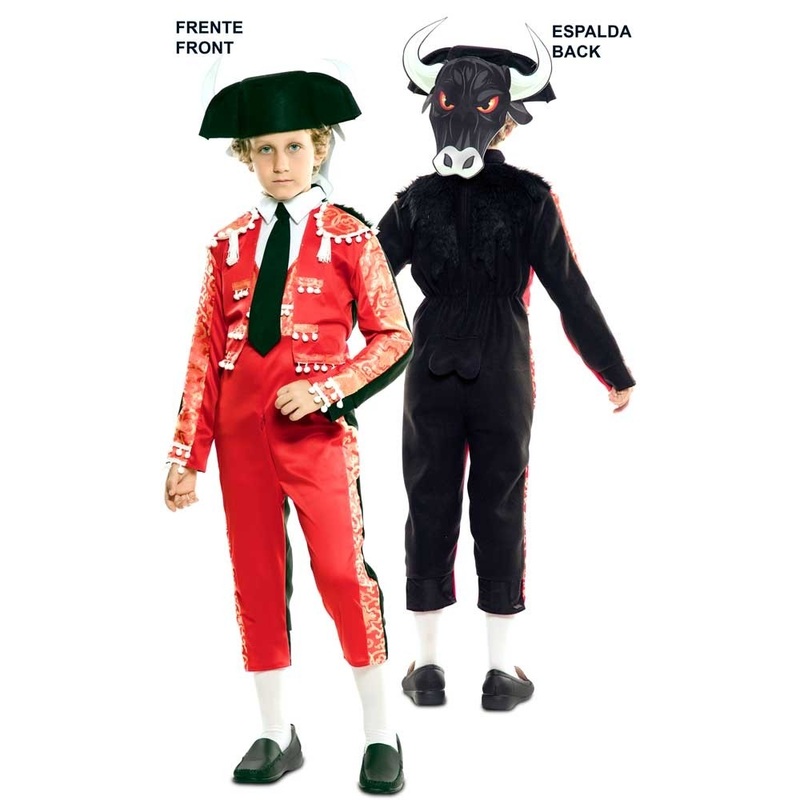 2 in 1 Bullfighter reversible costume for children