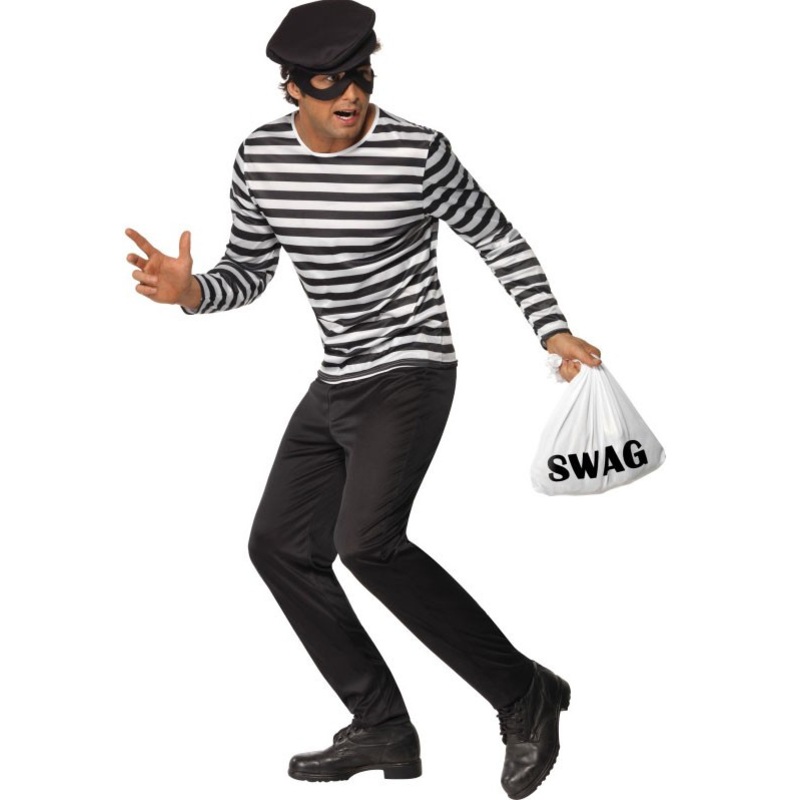 Unscrupulous bank robber costume M