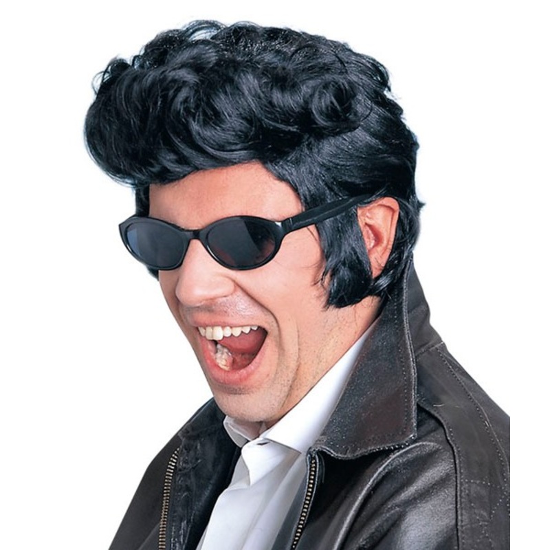 50s men's wig with sideburns